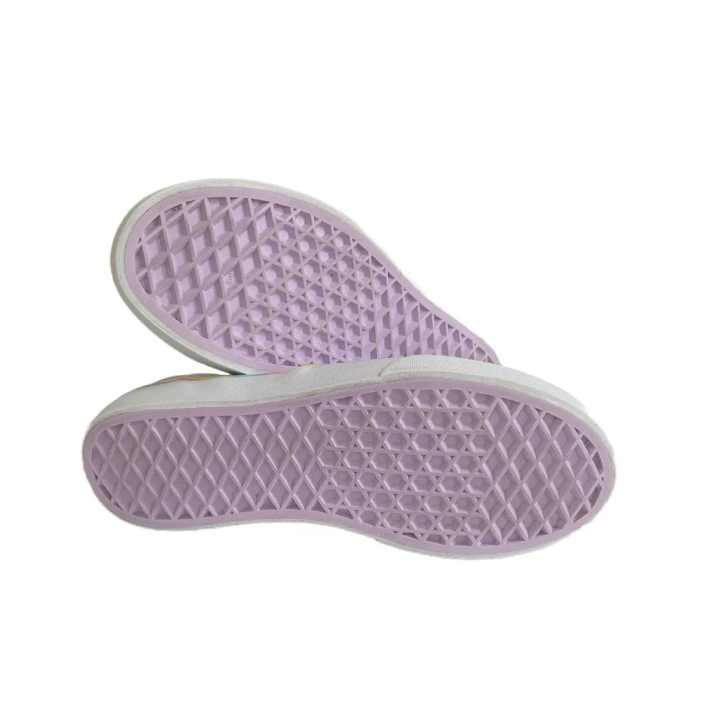 Vans Slip-On Asher Unicorn Shoes Glitter Horn  Purple‎ Girls Missy Size 3